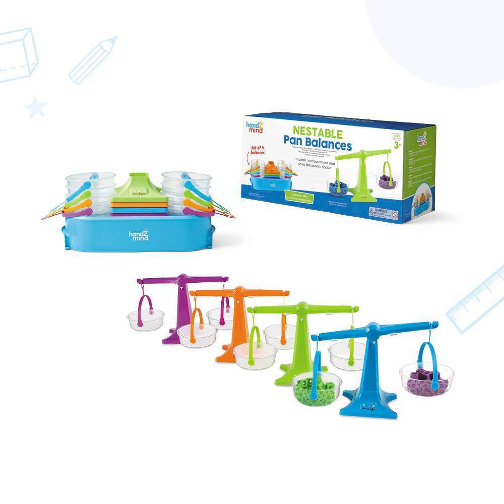 Photos - Educational Toy hand2mind Nestable Pan Balances Set