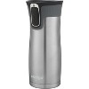Contigo AUTOSEAL West Loop Vacuum-Insulated Stainless Steel Travel Mugs with Easy-Clean Lid, 16oz., Grapevine & Stainless Steel, 2 Pack - 2 of 4