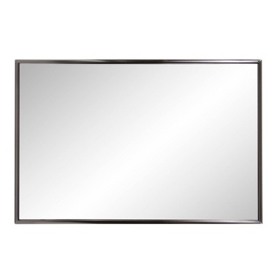 Yorkville Brushed Titanium Rectangular Vanity Mirror 22.5x34.5