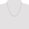 Black Bow Jewelry 1.5mm Sterling Silver Flat Open Oval Cable Chain Necklace - 3 of 4