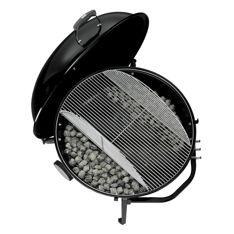 Weber Ranch Kettle Model 60020: Charcoal Grill, Stainless Steel Grates, Weatherproof, 1104 sq. in. Cooking Area, 2 of 5