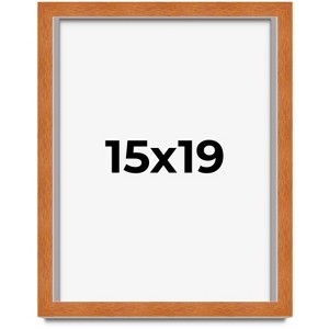 PosterPalooza | Modernist Brown Picture Frame - UV Acrylic, Foam Board Backing, Hanging Hardware - 1 of 4