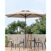 7.5FT Outdoor Patio Umbrella, 6-Rib Outdoor Market Umbrella with Push Button Tilt and Crank, Sun Shade Umbrella for Restaurant, Pool, Garden,Backyard - 4 of 4