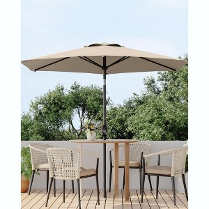 Garvee 7.5FT Outdoor Patio Umbrella, Outdoor Table Umbrella with Push Button Tilt and Crank, 6 Sturdy Ribs UV Protection for Garden, Pool - 1 of 4