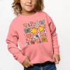 The Juniper Shop Flowers and Butterflies Toddler Sweatshirt - 3T - Mauve - 2 of 4