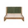 King/Queen Bed Frame with Headboard, Mid Century Modern Platform Bed, Premium Pine Wood Bed Frame - ModernLuxe - 4 of 4