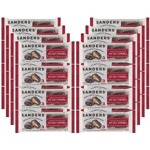 Sanders Dark Chocolate Sea Salt Caramels - Case of 32/1.5 oz - 1 of 4