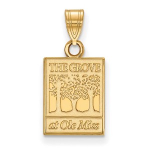Black Bow Jewelry 14k Yellow Gold Mississippi Rebels NCAA Small Pendant - 1 of 3
