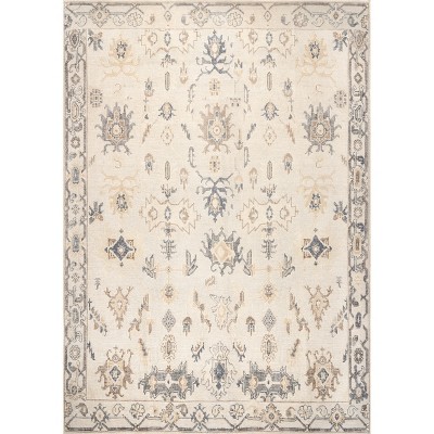 8'x10' Rectangle Loomed Medallion Area Rug Gray - nuLOOM