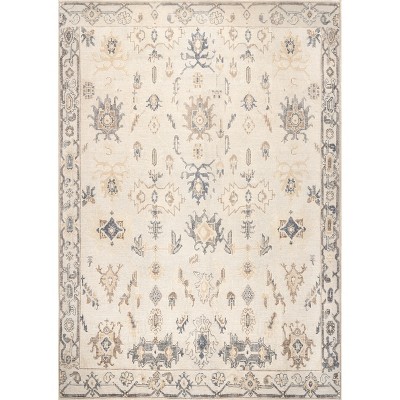 8'x10' Rectangle Loomed Medallion Area Rug Gray - nuLOOM