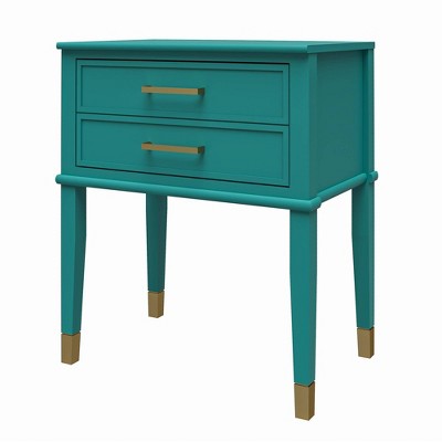 Emerald Green Westerleigh 31'' Wooden End Table with Storage