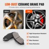 VEVOR Front and Rear Brake Kit Compatible with 2007-2017 Jeep Wrangler, Drilled and Slotted Brake Rotors Ceramic Brake Pads Replacement - 4 of 4