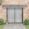 Door Canopy Black Polycarbonate 59.1 x 39.4 in Durable Awning  vidaXL - 3 of 4