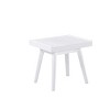 Roundhill Furniture Larwich Solid Wood Slatted Bench, 19-Inch Long, White - 3 of 4