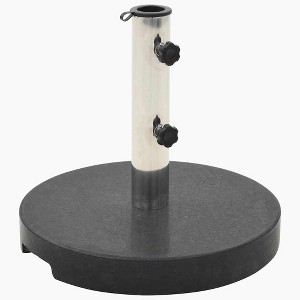 vidaXL Parasol Base Black Granite and Stainless Steel 44.1 lbs - 1 of 1