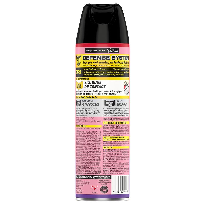 Raid Ant and Roach Killer Lavender Scent - 17.5oz, 4 of 14