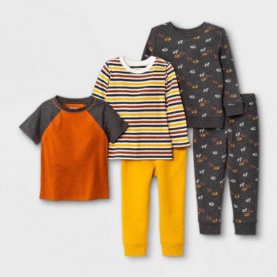 Toddler Boys' 5pk Jersey Knit T-Shirt, Fleece Pullover and Jogger Pants Set - Cat & Jack™
