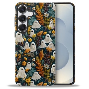 BONGEEK Case Compatible with Samsung Galaxy S25,Scratch Resistant Hybrid 2-Layer Hard Shell Bright Phone Case, Autumn Garden Halloween - 1 of 4