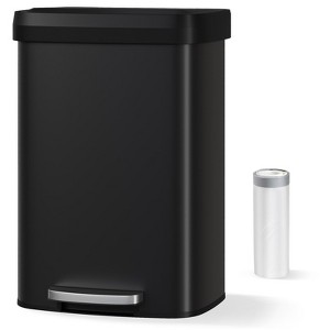 COZONY 13/15/21 Gal Rustproof Metal Step Trash Can with Soft-Close Lid, Liner Rim & Handle, Kitchen/Home - 1 of 4