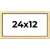 PosterPalooza | Panoramic Simple Gold Picture Frame - UV Acrylic, Foam Board Backing, Hanging Hardware - 2 of 4