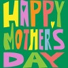 Junior's Design By Humans Happy Mother's Day Colorful Text By Yunta T-Shirt - 2 of 2