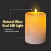 LumiPur 3.5"x5" Signature Natural Glow Flickering Flameless LED Wax Pillar Candle Powder Pink - 4 of 4