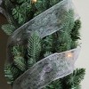 Northlight Silver Shimmering Swirl Christmas Wired Craft Ribbon 2.5" x 10 Yards - 3 of 3
