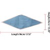 Allegra K Women Ribbon Solid Color Pleated Rhombus Rhombic Scarf Scarves Head Bandana 96x43cm/37.80x16.93 inches(L*W) 1 Pc - 3 of 4