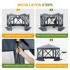 Pop Up Gazebo - 10x10 Ft Portable Outdoor Camping Screen Gazebo with Mosquito Netting, Waterproof 6 Sidewalls, Ground Stakes, Carry Bag - 4 of 4