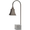 Charley Desk Lamp (Set of 2) - 26 Inch Height - LIT4278 - Nickel/White - Safavieh - 4 of 4