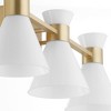 Quorum Lighting Beldar 3 - Light Vanity in  Aged Brass - 2 of 3