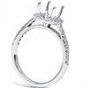 Pompeii3 3/8ct Halo Engagement Ring Setting 14K White Gold - Size 7 - 3 of 4
