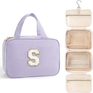 Toiletry Bag Men Hanging Compact Large Travel Initial Makeup for Women Teen - 1 of 4