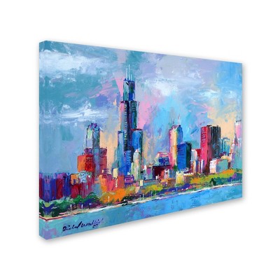 Trademark Fine Art - Richard Wallich Chicago 5 Matted Framed Art