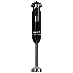 Courant Immersion Hand Blender with Variable Speed, Stainless Steel Blades for Smoothies, Purees, and Soups, Easy-Grip Control (Black) - 1 of 3