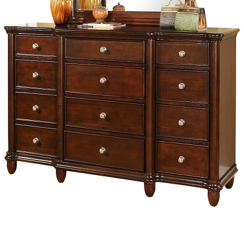 Dylan 12 Drawer Dresser Dark Cherry Picket House Furnishings