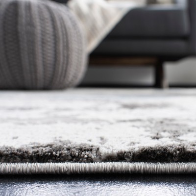 Elysian Shadows Abstract Gray 9' x 12' Hand-Knotted Rug
