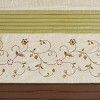 SEVOBAL Shower Curtain Faux Silk with Pintucked Detailing and Floral Embroidery for Elegant Bathroom Decor, Multicolored, 72"*72"*0.13" - 4 of 4