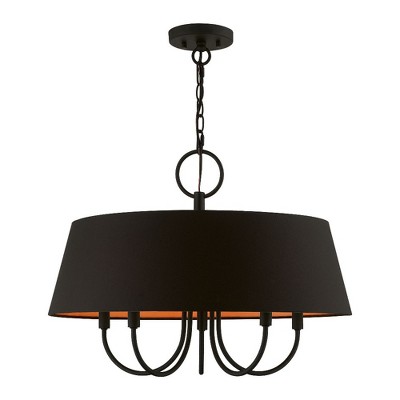 Livex Lighting Palma 5 - Light Pendant in  Black