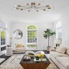BAOURE 10 Light Sputnik Chandelier Brushed 44.48in Gold Ceiling Light Semi Flush Mount Light Ceiling Lamp - 4 of 4