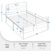 Yaheetech Modern Metal Platform Bed with Geometric Patterned Headboard - 3 of 4