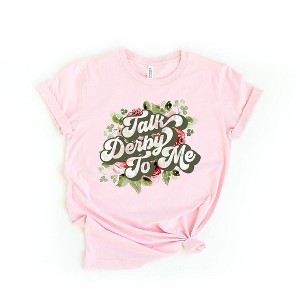 Simply Sage Market Women's Talk Derby To Me Short Sleeve Graphic Tee - 1 of 3