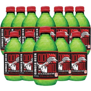 Cock n Bull Ginger Beer 10oz Soda Bottles - Ideal Mixer for Cocktails, Mocktails, and Bartenders - Premium Quality for Perfect Mixed Drinks - Refreshing Flavor Profile- Made In USA - 1 of 3