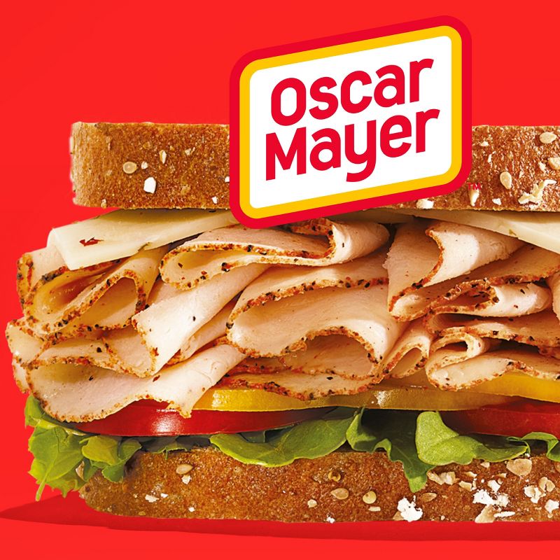 Oscar Mayer Deli Fresh Cracked Black Pepper Turkey Breast Sliced Lunch Meat - 8oz, 4 of 10