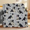 Lomsoe Christmas Dogs with Bones Print Flannel Blanket - All Seasons Soft and Warm Throw Blanket for Bed, Napping, Camping, Travel, Office - 2 of 4
