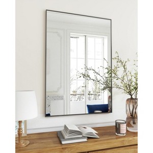 HOMLUX Rectangle Full Length Bathroom Mirror Decorative Wall Mirror,Black/Gold - 1 of 4