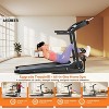 KRISRATE Foldable Treadmill with Sit Up Bench, 2025 Upgrade 3.5HP Portable Treadmills for Home with Incline, Smart LCD Display Body Fat & Heart Rate - 3 of 4