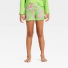 Girls' Wicked x Katie Kime 2pc Long Sleeve Top and Pointelle Pajama Set - Green - 4 of 4