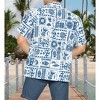 LA LEELA Mens Hawaiian Shirts Short Sleeve Button Down Shirt Men's Casual Shirts Holiday Tropical Beach Summer Party Shirts Funny - 3 of 4