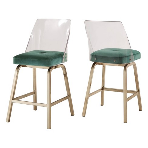 Acrylic swivel deals bar stools